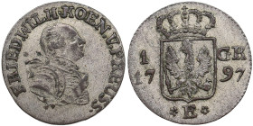 Germany, Prussia 1 Groschen 1797 E - Friedrich Wilhelm III (1797-1840)
0.88g. AU/AU. 