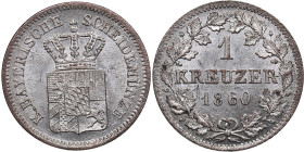 Germany, Bayern 1 Kreuzer 1860 - Maximilian II (1848-1864)
0.83g. UNC/UNC. Mint luster.