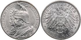 Germany, Prussia 2 mark 1901 - 200th Anniversary of the Kingdom of Prussia
11.11g. AU/UNC. Mint luster. KM 525.