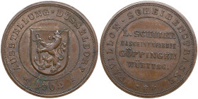 Germany Medal 1902 - Düsseldorf Exhibition
12.18g. 30mm. XF+/AU.