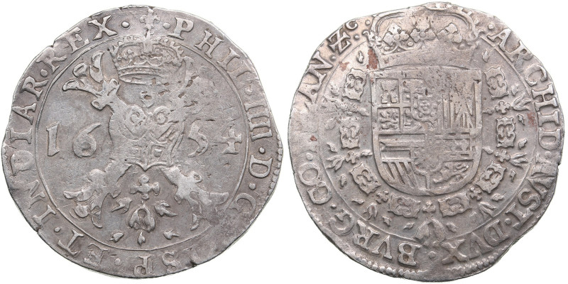 Spanish Netherlands, Bruges 1 Patagon 1654 - Philip IV (1621-1665)
27.66g. XF/XF...