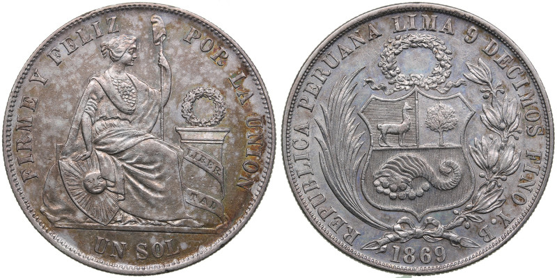 Peru 1 Sol 1869
24.95g. XF-/XF+. 