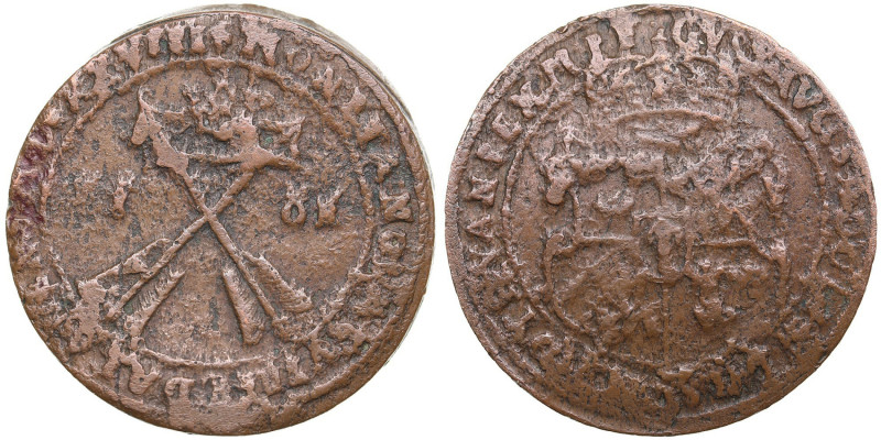 Sweden 1 Öre 1628 - Gustav II Adolf (1611-1632)
31.25g. F/F.