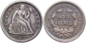 USA 1 Dime 1856
2.46g. VF/VF.