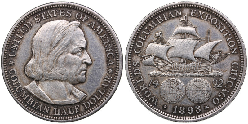 USA ½ Dollar 1893 - Columbian Exposition
12.45g. AU/AU. Mint luster.