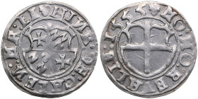Reval Ferding 1555 - Heinrich von Galen (1551-1557)
2.62g. AU/AU. Mint luster. Haljak 163a.