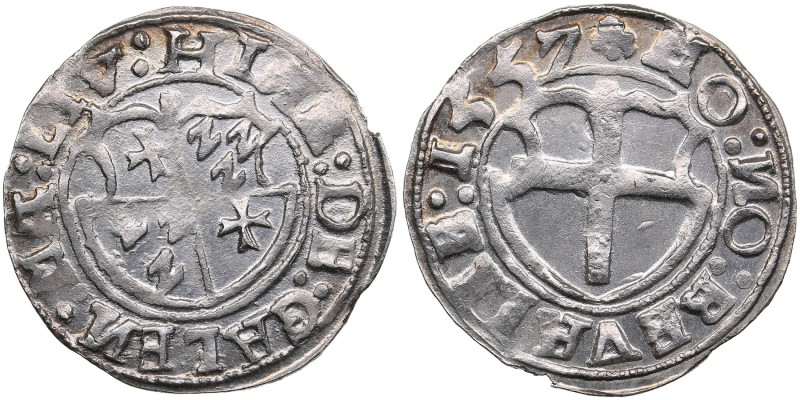 Reval Ferding 1557 - Heinrich von Galen (1551-1557)
2.57g. AU/AU. Mint luster. H...