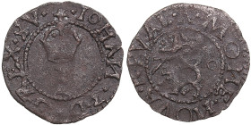 Reval, Sweden Schilling 1570 - Johan III (1568-1592)
0.75g. VF/VF+. Haljak 1208 4R. SB. 46. Extremely rare!