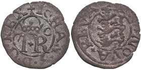 Reval, Sweden Schilling 1570 - Johan III (1568-1592)
0.78g. XF/VF. Traces of mint luster. Haljak 1209 2R. SB 47. Very rare!