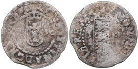 Reval, Sweden 1 Öre 1650 - Christina (1632-1654)
1.01g. F/F-. Haljak 1287. SB 67. 
