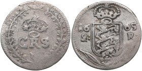 Reval, Sweden 2 Öre 1665 - Carl XI (1660-1697)
1.87g. VF/VF. SB 113. Haljak 1346. Small crown and monogram. Rare!