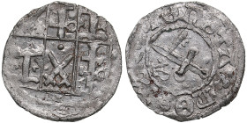 Dorpat Pfennig - Johannes V Blankenfeld (1518-1527)
0.39g. UNC/UNC. Mint luster.