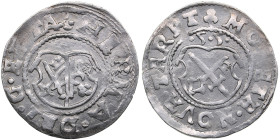Dorpat Ferding 1555 - Herman II Wesel (1552-1558)
2.48g. XF/AU. Mint luster. Haljak 670.