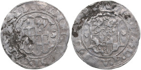 Riga Ferding 1555 - Wilhelm von Brandenburg & Heinrich von Galen (1551-1556)
2.52g. VF/VF. Archbishopric Riga & The Livonian Order. Haljak 431 R. Rare...