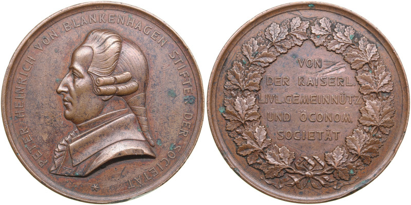 Estonia, Livonia medal Imperial Livonian Charitable and Economic Society ca 1860...