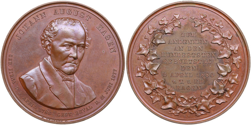 Estonia, Russia medal 1886 - 100th Birthday Anniversary of Johann August Hagen
3...