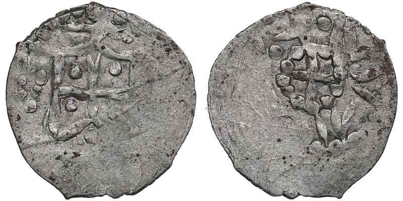 Lithuania, Kiev AR 1/2 Denga - Vladimir Olgerdovich (1362-1394)
0.32g. XF/XF.