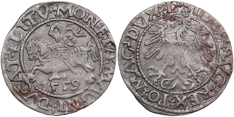 Polish-Lithuanian Commonwealth 1/2 Grosz 1559- Sigismund II Augustus (1545-1572)...