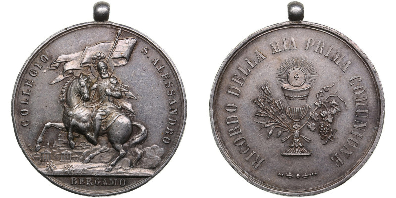 Italy Medal Collegio S. Alessandro, Bergamo
15.02g. 34mm. AU/AU.