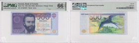 Estonia 500 Krooni 1991 (ND 1992) - PMG 66 EPQ Gem Uncirculated
Pick 75a. 