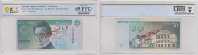 Estonia 50 Krooni 1994 - Specimen - PCGS 65 PPQ GEM UNC
Pick 78s. The highest graded in the PCGS census, only. Extremely rare!
