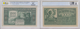 Germany, Lithuania, Kowno (Kaunas) 1000 Mark 1918 - PCGS 63 CHOICE UNC
Pick R134a. 