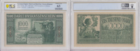 Germany, Lithuania, Kowno (Kaunas) 1000 Mark 1918 - PCGS 63 CHOICE UNC
Pick R134a. 