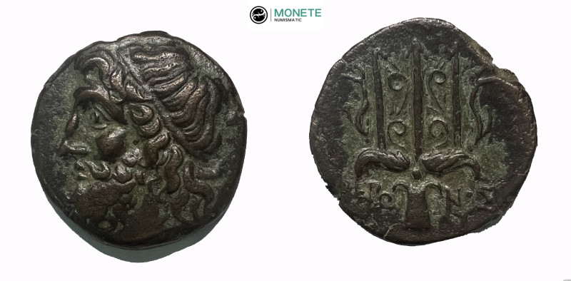 SICILY. Syracuse. Hieron II (275-215 BC). Ae
Obv: Head of Poseidon left, wearing...