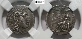 Kings of Thrace. Ephesos. Macedonian. Lysimachos 305-281 BC.
Drachm AR