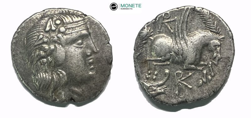 KORKYRA. Korkyra. Roman rule (Circa 229-48 BC). Didrachm
Obv: Head of Dionysos r...