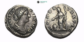 Roman Imperial
Diva Faustina II (Died 175/6 AD).Rome
AR Denarius (19 mm 3,33g)