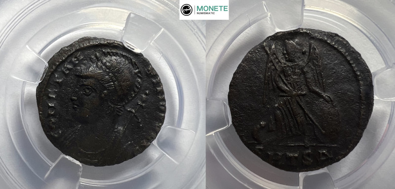 Constantine I AE Follis. 
Obv. IMP CONSTANT-INVS AVG, cuirassed bust left wearin...