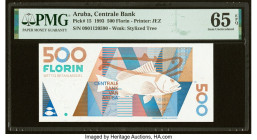 Aruba Centrale Bank 500 Florin 16.7.1993 Pick 15 PMG Gem Uncirculated 65 EPQ. HID09801242017 © 2022 Heritage Auctions | All Rights Reserved