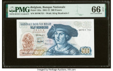 Belgium Nationale Bank Van Belgie 500 Francs 6.11.1963 Pick 135a PMG Gem Uncirculated 66 EPQ. HID09801242017 © 2022 Heritage Auctions | All Rights Res...