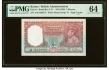 Burma Reserve Bank of India 5 Rupees ND (1938) Pick 4 Jhun5.4.1 PMG Choice Uncirculated 64. Staple holes at issue. HID09801242017 © 2022 Heritage Auct...