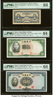 China Group Lot of 5 Examples. China Central Bank of China 5; 10 Yuan 1936 Pick 213a; 218d Two Examples S/M#C300-96a PMG Choice Uncirculated 64 (2); C...