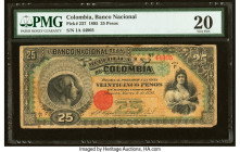 Colombia Banco Nacional de la Republica de Colombia 25 Pesos 4.3.1895 Pick 237 PMG Very Fine 20. HID09801242017 © 2022 Heritage Auctions | All Rights ...