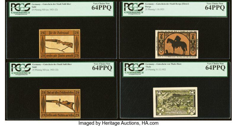 Germany Group Lot of 10 Examples PCGS Superb Gem New 67PPQ; Gem New 66PPQ (2); G...