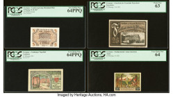 Germany Group Lot of 12 Graded Examples PCGS Very Choice New 64PPQ (2); Very Choice New 64 (2); Choice New 63PPQ (4); Choice New 63; PCGS Banknote Cho...