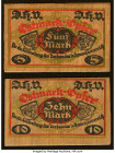 Germany D.H.V 5; 10 Mark 2 Examples Made of Wood. HID09801242017 © 2022 Heritage Auctions | All Rights Reserved