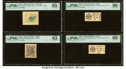 India Princely States 1 (3); 2 Paisa ND (1942-43) Pick S332; S422; S435 (2) PMG Gem Uncirculated 65 EPQ; Choice Uncirculated 63; Gem Uncirculated 66 E...