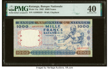 Katanga Banque Nationale du Katanga 1000 Francs 26.2.1962 Pick 14a PMG Extremely Fine 40. HID09801242017 © 2022 Heritage Auctions | All Rights Reserve...