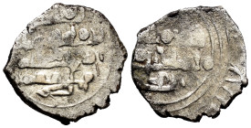 Kingdom of Taifas. Abd Al-Aziz Al-Mansur. Fractional Dirham. 435-439 H. Taifa of Almeria. (Prieto-176b). Ag. 1,11 g. Scarce. Almost VF. Est...40,00. ...
