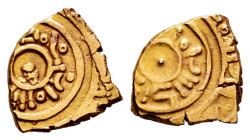 Kingdom of Taifas. Badis Ibn Habbus al-Muzaffar (Zirids). fractional Dinar. 429-465 H. Madinat Gharnata (Granada). (Prieto-Suplemento nº65). Au. 0,81 ...