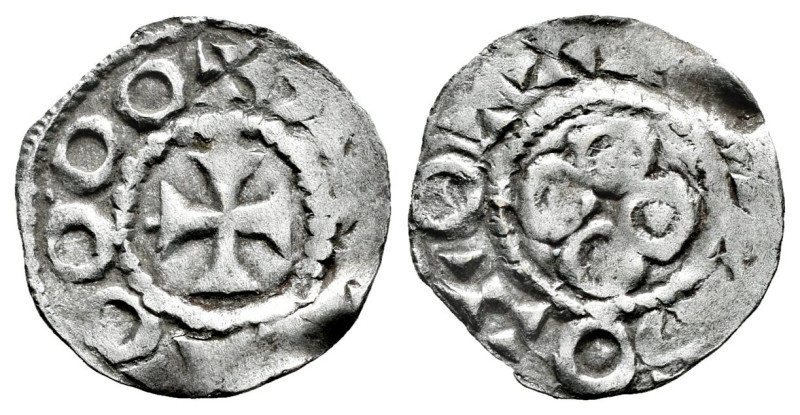 Ausona and Girona. Borrell II (947-991). ¿Dinero?. (Cru C.G-1814). (Cru V.S-unli...