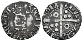 The Crown of Aragon. Jaime II (1291-1327). Croat. Barcelona. (Cru-337). (Cru C.G-2154). Ag. 2,68 g. Almost VF/VF. Est...150,00. 

Spanish descriptio...