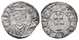 The Crown of Aragon. Jaime II (1291-1327). Dinero. Jaca (Huesca). (Cru-364). (Cru C.G-2182). Bi. 0,82 g. VF/Choice VF. Est...35,00. 

Spanish descri...