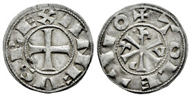 Kingdom of Castille and Leon. Alfonso VI (1073-1109). Dinero. Toledo. (Bautista-3). Bi. 1,02 g. Choice VF. Est...60,00. 

Spanish description: Reino...