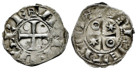 Kingdom of Castille and Leon. Alfonso VI (1073-1109). Dinero. Toledo. (Bautista-9.1). Anv.: ANFVS RE. Rev.: + TOLETVM. Bi. 0,47 g. With pellet inside ...