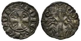Kingdom of Castille and Leon. Fernando III (1217-1252). Dinero. Leon. (Bautista-329). Bi. 0,77 g. Choice VF. Est...75,00. 

Spanish description: Rei...